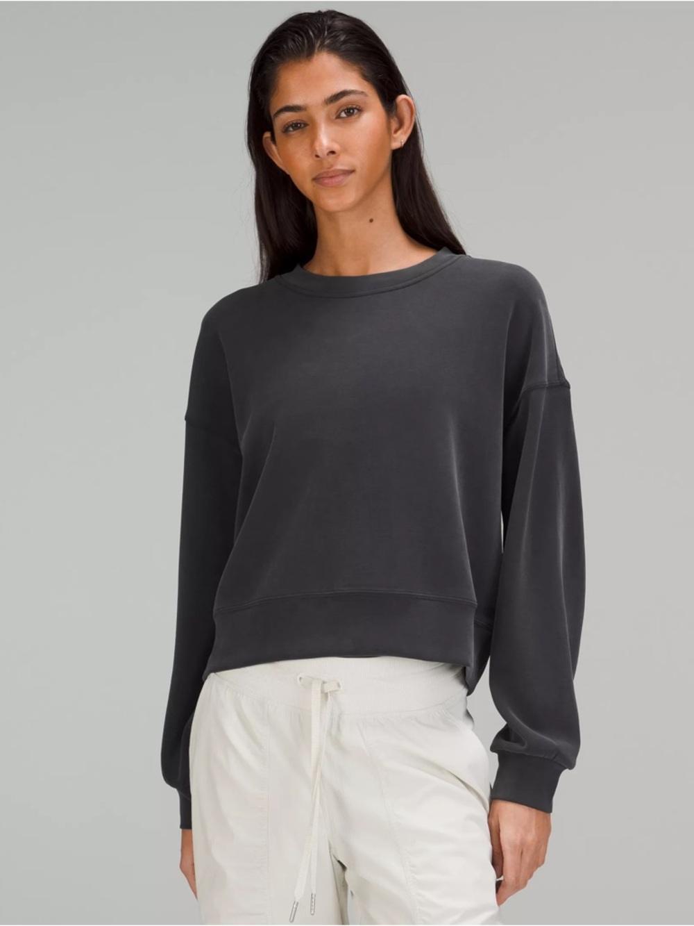 Lululemon softstreme perfectly oversized cropped crew
